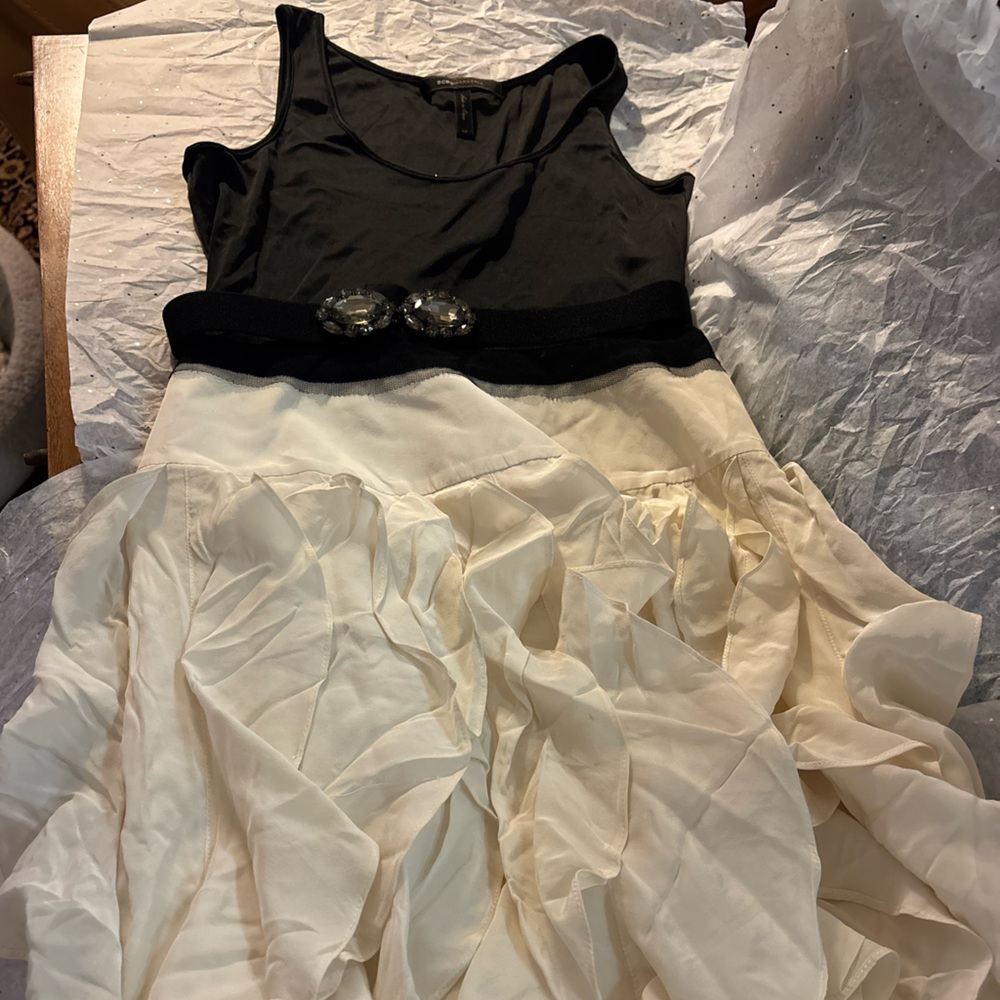Chic BCBG Max Azria  Ruffle + Bling Party Dress